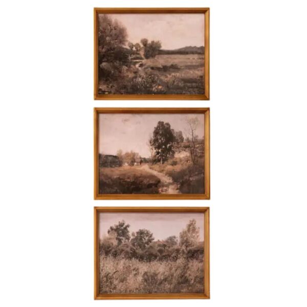 Antique Gold Framed Prints - Vintage Landscapes (Sold Individually) 460 1456 0