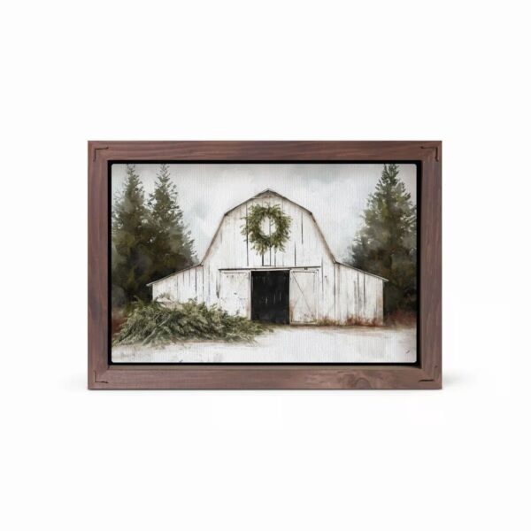 Framed Art - White Barn - 5"x7" 128 2518 0