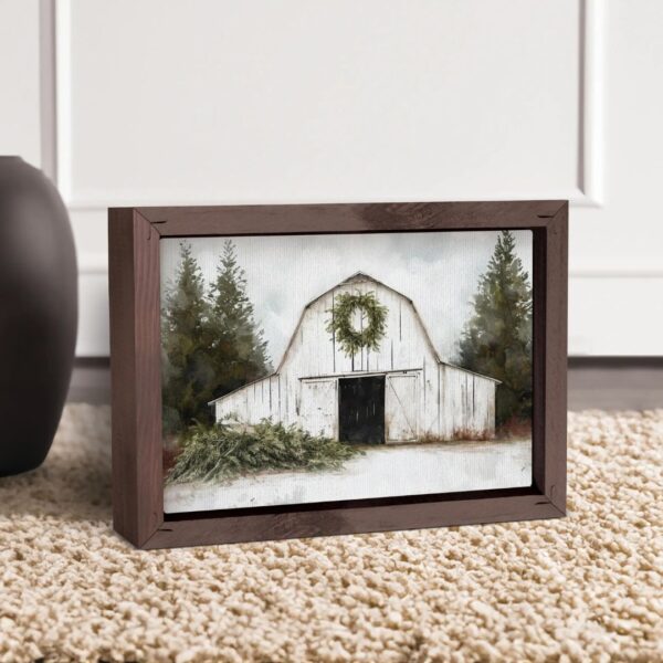 Framed Art - White Barn - 5"x7" 128 2518 1