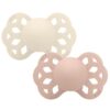 Bibs Pacifier lnfinity Anatomical 6-18 Months - Ivory/Blush