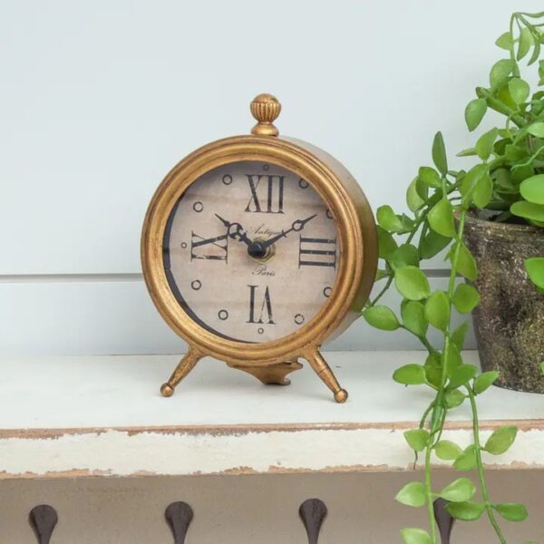 Small Brass Desk Clock 460 1465 0