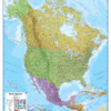 3 Map Custom Set: Canada, N. America, World Essential Map W/ Backboard - Image 2