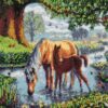 Crystal Art Mounted Kit (Med): Fell Ponies