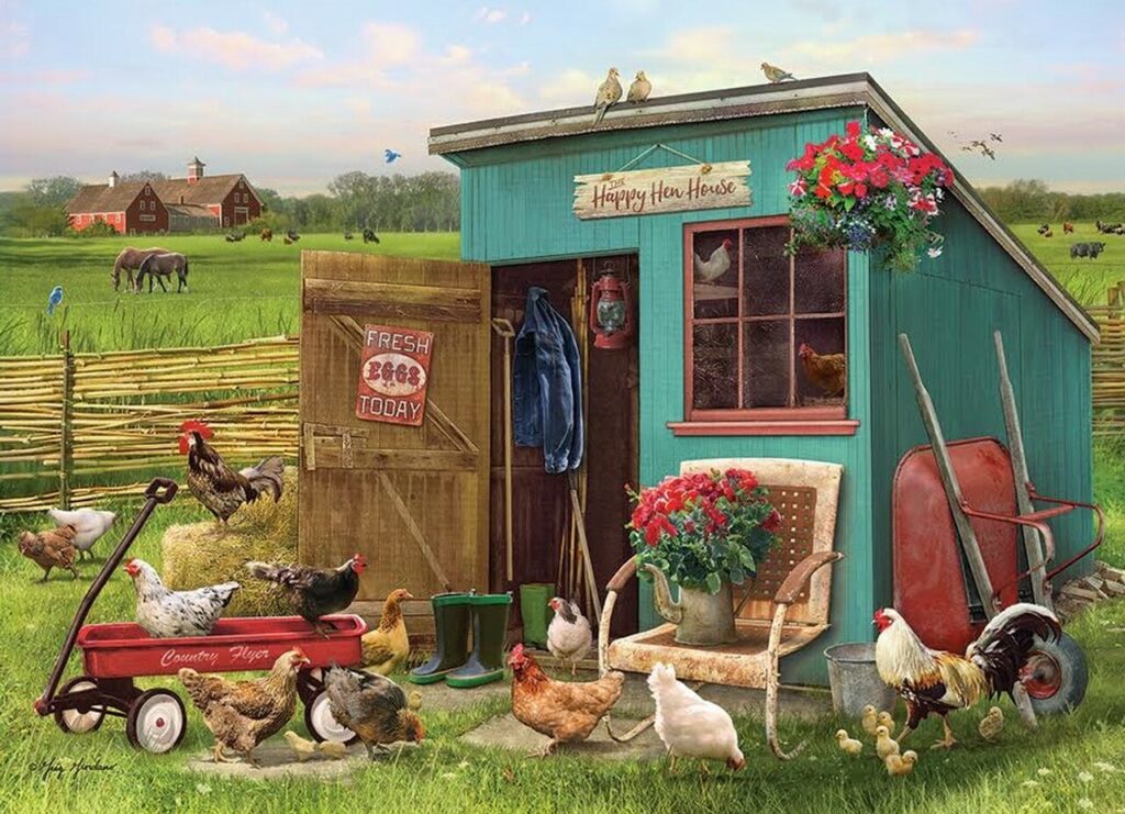 Image of Happy Hens Tray Puzzle