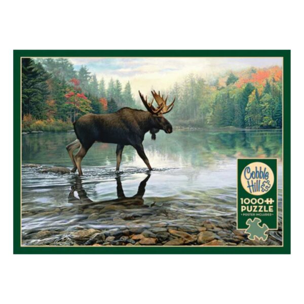 1000 Pc Puzzle - Moose Crossing - Image 3