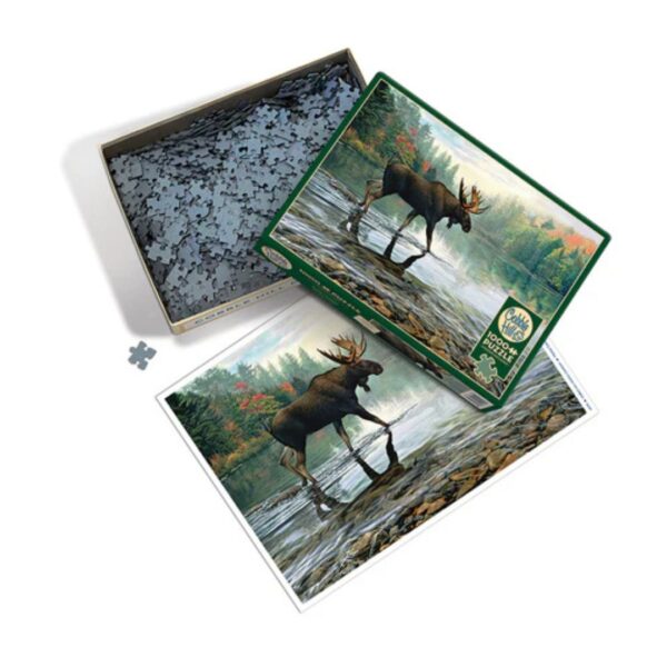 1000 Pc Puzzle - Moose Crossing - Image 4