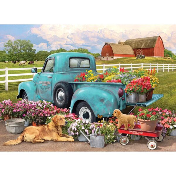 1000 Pc Puzzle - Flower Truck - Image 2