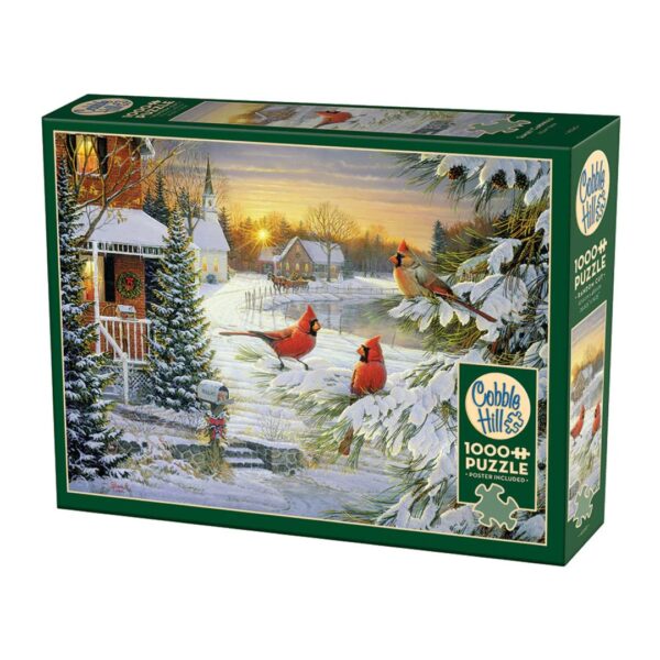 1000 Pc Puzzle - Sunset Cardinals