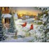 1000 Pc Puzzle - Sunset Cardinals - Image 2
