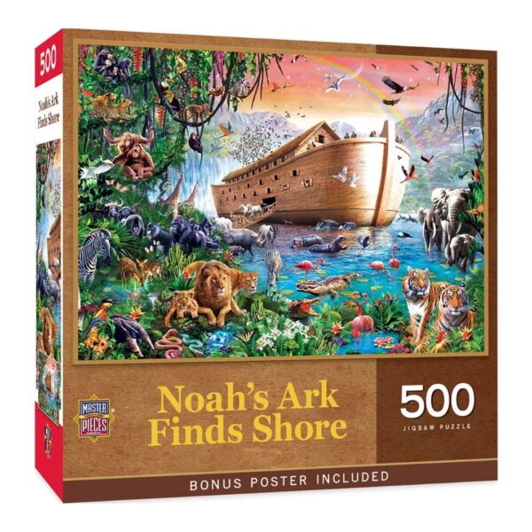 500 Pc Puzzle - Noah's Ark Finds Shore - Image 2