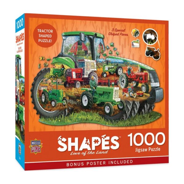 1000 Pc Tractor Shaped Puzzle - Love of the Land - Image 2