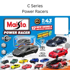 Image of 1:43 Die-Cast Maisto Power Racers 5″ Series C (Assorted)