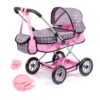 Grey & Pink Butterfly Stroller