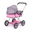 Grey & Pink Butterfly Stroller - Image 2