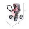 Grey & Pink Butterfly Stroller - Image 4