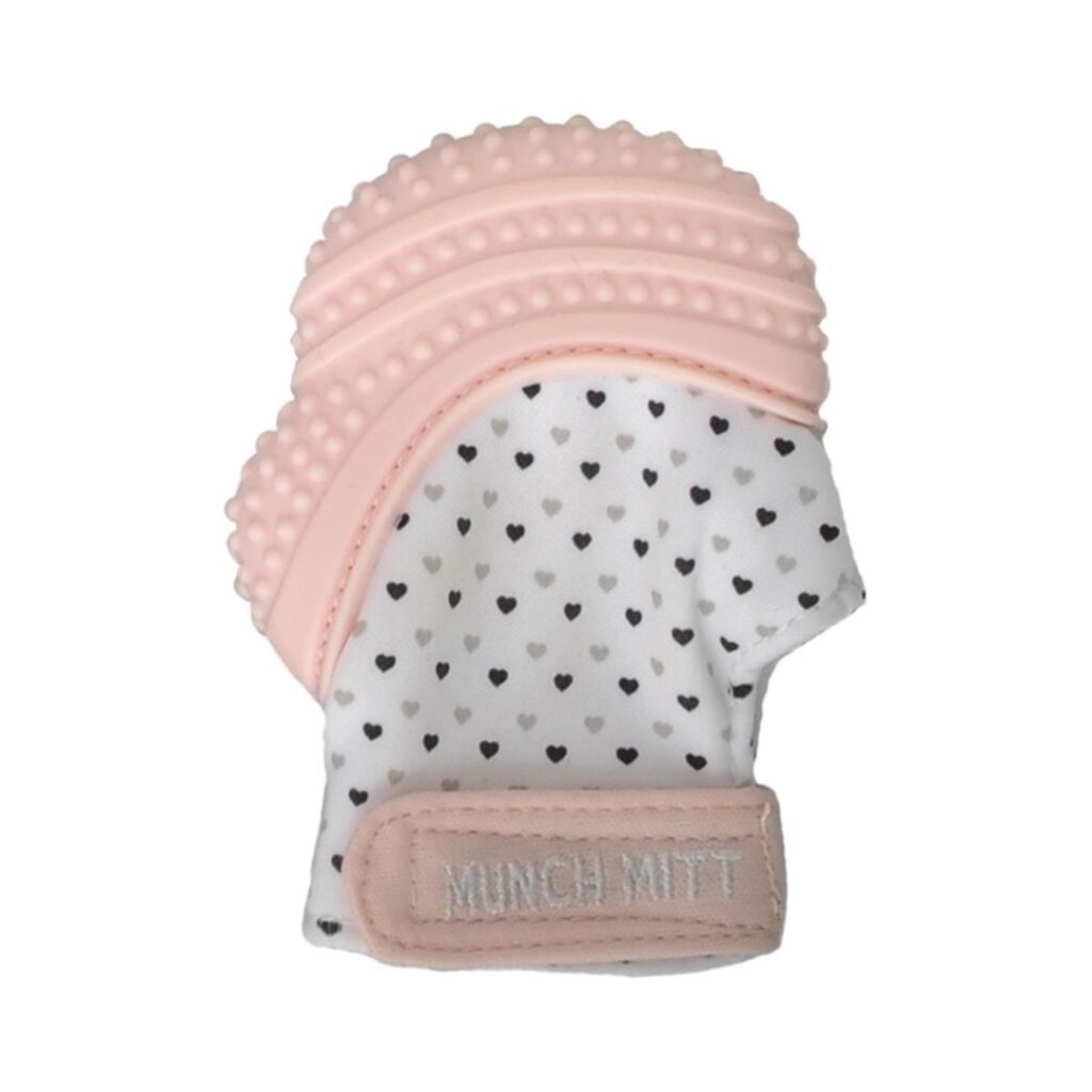 Image of Munch Mitt – Pastel Pink  Hearts