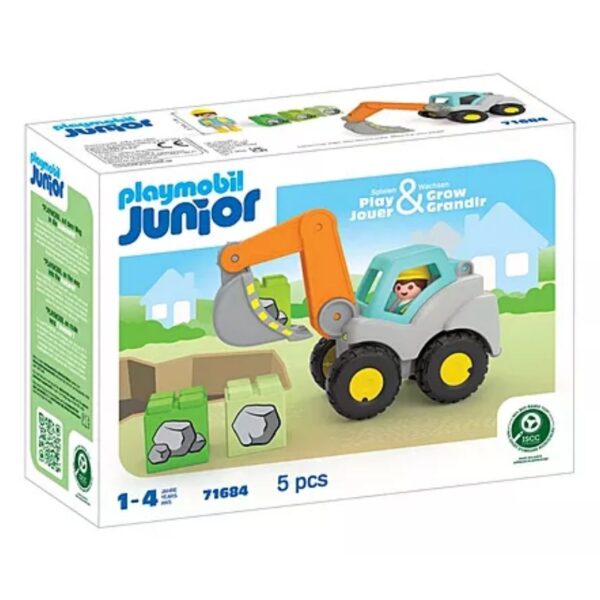 Playmobil JUNIOR: Shovel Excavator 5 pc