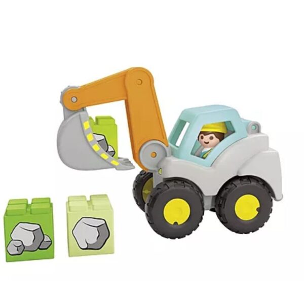 Playmobil JUNIOR: Shovel Excavator 5 pc - Image 2