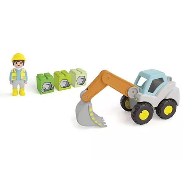 Playmobil JUNIOR: Shovel Excavator 5 pc - Image 3