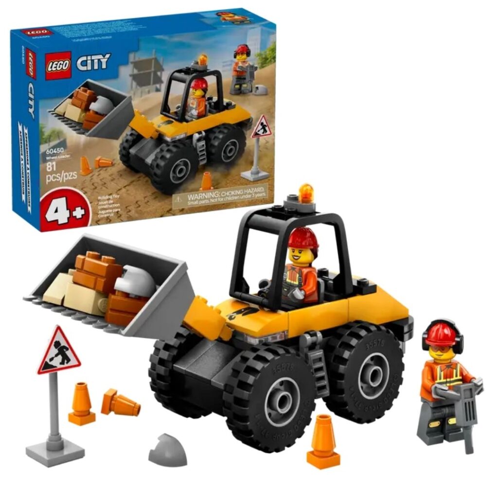 Image of Lego City Yellow Construction Wheel Loader