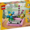 Lego Creator Typewriter with Flowers