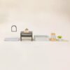 Wooden Doll House Bathroom Furniture & Accessories (6 pcs) - Image 3