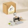 Wooden Doll House Bathroom Furniture & Accessories (6 pcs) - Image 8