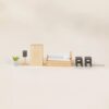 Wooden Doll House Master Bedroom Furniture & Accessories (9 pcs) - Image 4