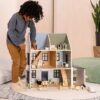 Wooden Doll House Master Bedroom Furniture & Accessories (9 pcs) - Image 7