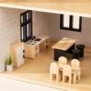 Wooden Doll House Kitchen Furniture & Accessories (11 pcs) - Image 6