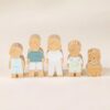 Set of 5 Family Wooden Dollhouse Characters
