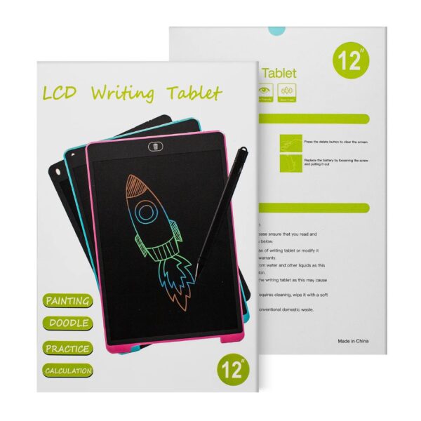 Doodle Pad 12" Drawing Tablet - Pink - Image 3
