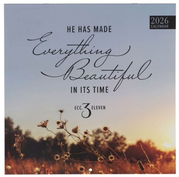 2026 Calendar Lg Everything Beautiful Ecc. 3:11
