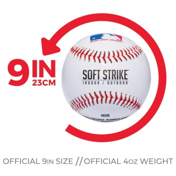 Soft Strike 9" Teeballs - White 6 pk - Image 2