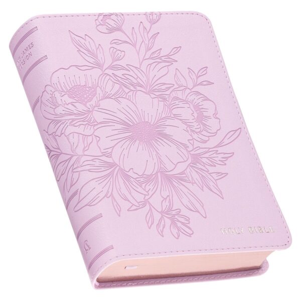KJV Bible Compact Large Print Faux Leather, Purple