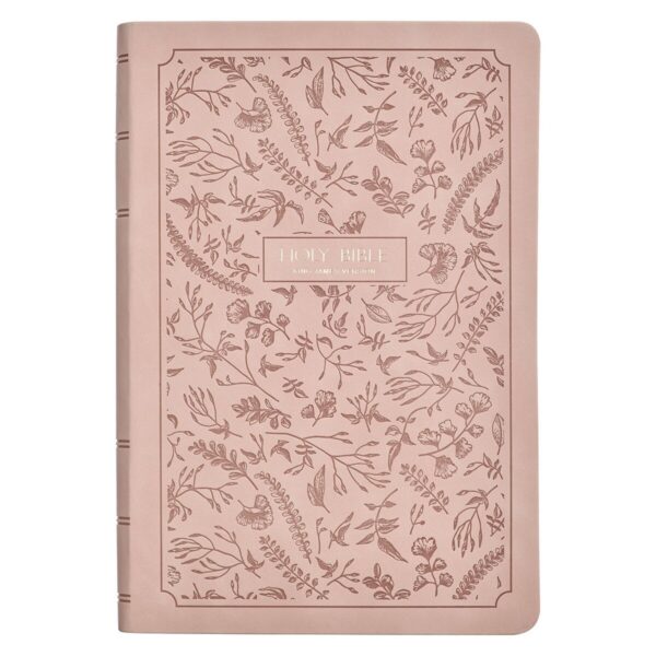 KJV Bible Giant Print Full Size Faux Leather Pink,