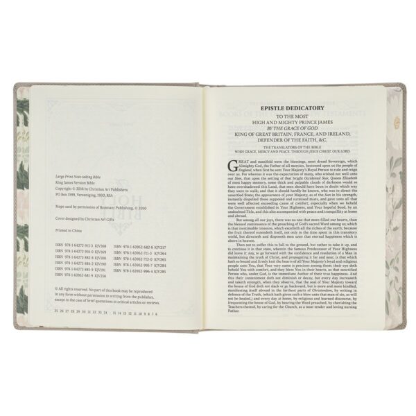 KJV Bible Note-taking LP Faux Leather HC Trust the Lord, Prov. 3:5 - Image 3