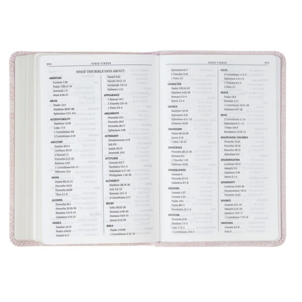 KJV Bible Pocket Faux Leather, Pink - Image 3