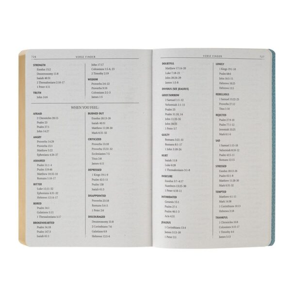 KJV Bible Gift Faux Leather, Teal - Image 3