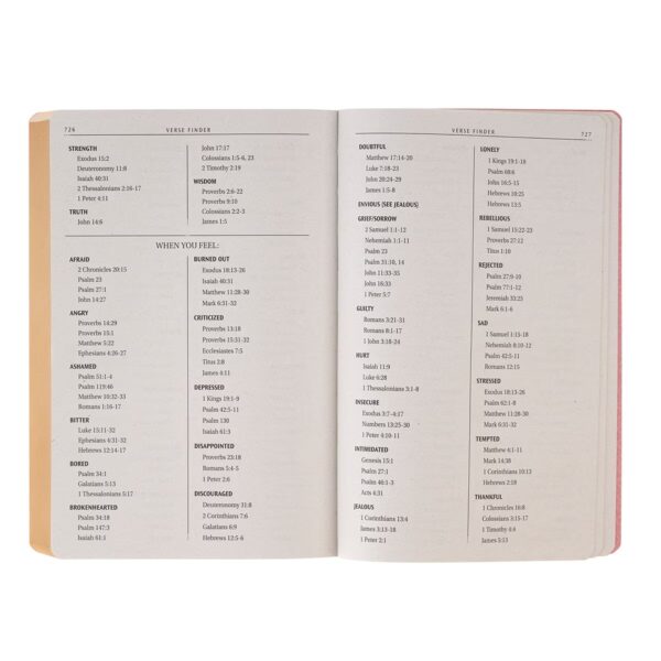 KJV Bible Gift Faux Leather, Pink - Image 3
