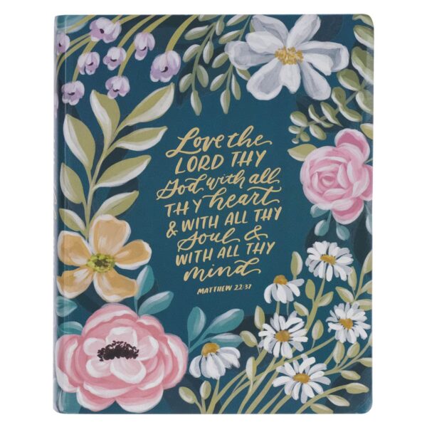 KJV LP Note-taking Bible LP Faux Leather Love The Lord Matt. 22:37
