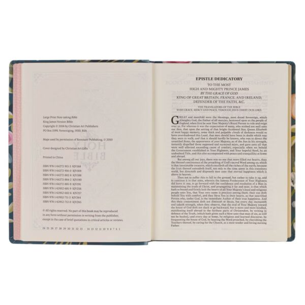 KJV LP Note-taking Bible LP Faux Leather Love The Lord Matt. 22:37 - Image 4