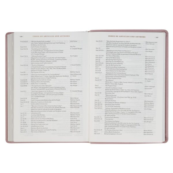 NLT, The Spiritual Growth Bible Faux Leather, Lavender - Image 3