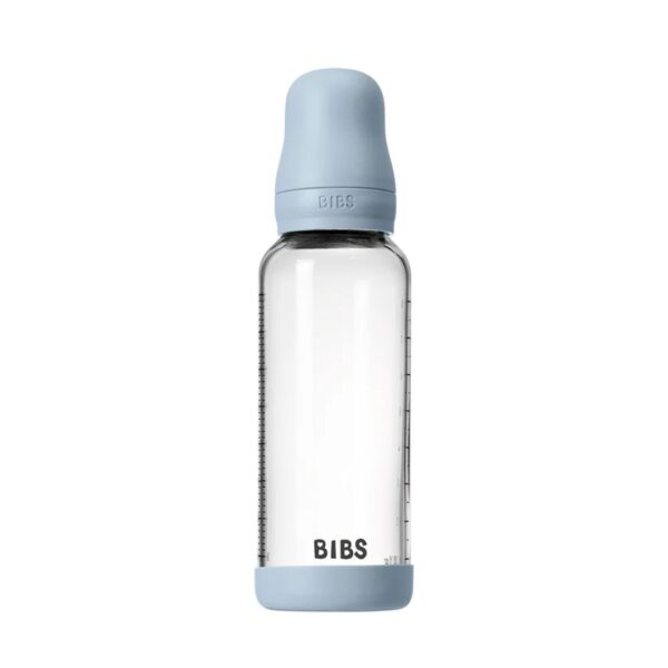 Baby Glass Bottle Set 8oz Latex - Baby Blue - Image 2