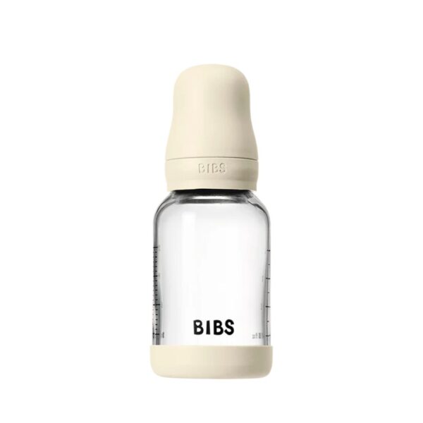 Baby Glass Bottle Set 4oz Latex - Ivory - Image 2