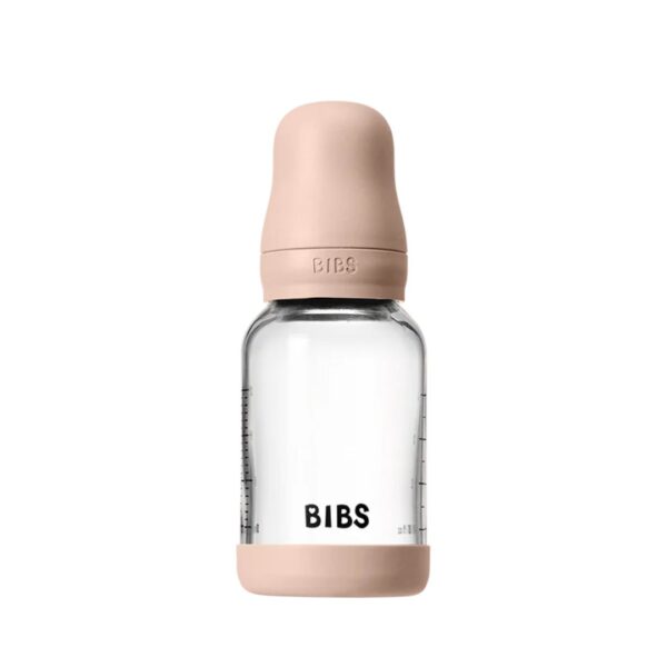 Baby Glass Bottle Set 4oz Latex - Blush - Image 2