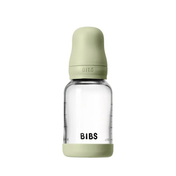 Baby Glass Bottle Set 4oz Latex - Sage - Image 2