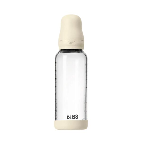 Baby Glass Bottle Set 8oz Latex - Ivory - Image 2