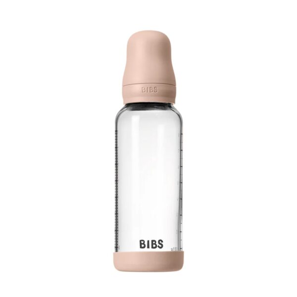 Baby Glass Bottle Set 8oz Latex - Blush - Image 2