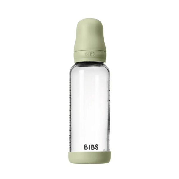Baby Glass Bottle Set 8oz Latex - Sage - Image 2